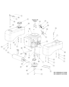 Kohler Engine Assembly 20 Hp (2006) Diagram and Parts List for Z-FORCE44 53AA5B6L-53AA5B6L709-53AA5B6L710-53AA5B6L712 Cub Cadet Lawn Tractor
